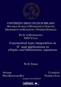 Exponential-Type Inequalities in n and Applications to Elliptic and Biharmonic Equations