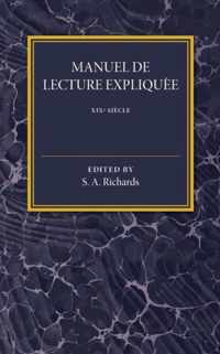 Manuel de Lecture Expliquee XIX Siecle