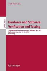 Hardware and Software: Verification and Testing