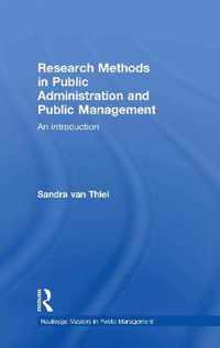 Research Methods in Public Administration and Public Management