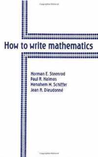 How to Write Mathematics