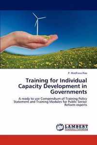 Training for Individual Capacity Development in Governments