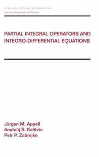 Partial Integral Operators and Integro-Differential Equations