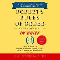 Robert's Rules of Order Newly Revised in Brief, 3rd Edition