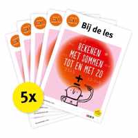 Bij de les  -   Pakket Bij de les Rekenen met sommen tot en met 20 (5 ex)