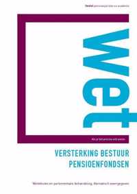 Wet versterking bestuur pensioenfondsen