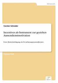 Incentives als Instrument zur gezielten Aussendienstmotivation