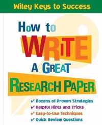 How to Write a Great Research Paper