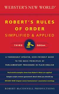 Webster's New World Robert's Rules Of Order Simplified And A