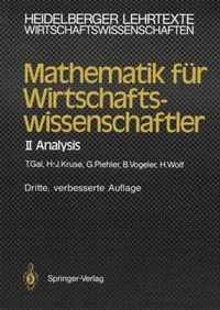 Mathematik Fur Wirtschaftswissenschaftler