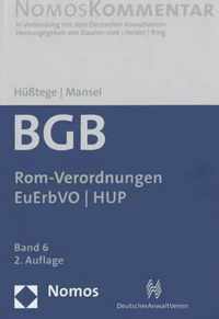 Burgerliches Gesetzbuch: Rom-Verordnungen U Euguvo U Eupartvo U Hup U Euerbvo