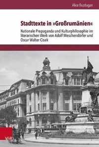 Stadttexte in Grossrumanien: Nationale Propaganda Und Kulturphilosophie Im Literarischen Werk Von Adolf Meschendorfer Und Oscar Walter Cisek