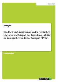 Kindheit und Adoleszenz in der russischen Literatur am Beispiel der Erzählung "Mecta na kamnjach" von Fedor Sologub (1912)