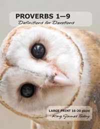 PROVERBS 1-9 Definitions for Devotions