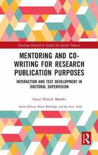 Mentoring and Co-Writing for Research Publication Purposes