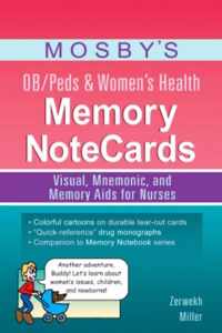 Mosby's OB/Peds & Women's Health Memory NoteCards