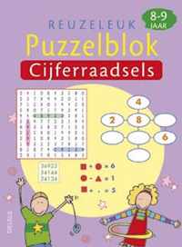 Reuzeleuk puzzelblok / Cijferraadsels 8-9 jr