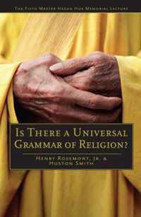 Is There a Universal Grammar of Religion?