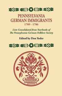 Pennsylvania German Immigrants, 1709-1786