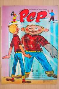 Pep No.10 - 7 maart 1964 - Een weekblad met Mickey en Kuifje