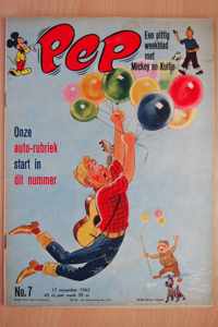 Pep No.7 - Een pittig weekblad met Mickey en Kuifje - 17 november 1962