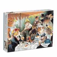 Luncheon Of The Boating Party Meowsterpiece Of Western Art 1000 Piece Puzzle