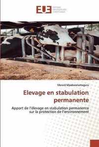 Elevage en stabulation permanente