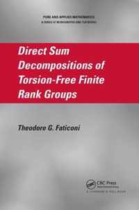 Direct Sum Decompositions of Torsion-Free Finite Rank Groups