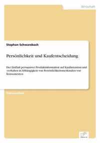 Persoenlichkeit und Kaufentscheidung