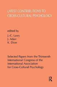 Latest Contributions to Cross-cultural Psychology