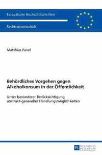 Behördliches Vorgehen gegen Alkoholkonsum in der Öffentlichkeit