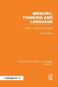 Memory, Thinking and Language (PLE: Memory)