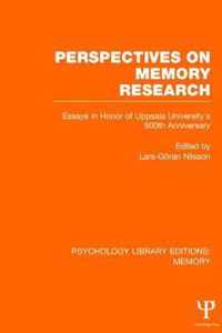 Perspectives on Memory Research (PLE:Memory)