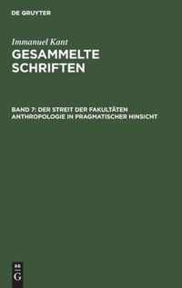 Der Streit Der Fakultaten Anthropologie in Pragmatischer Hinsicht