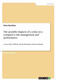 The possible impacts of a crisis on a company's risk management and performance