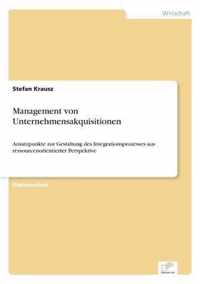 Management von Unternehmensakquisitionen