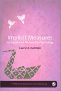 Implicit Measures for Social and Personality Psychology