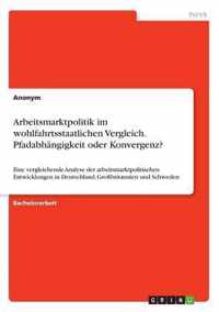 Arbeitsmarktpolitik im wohlfahrtsstaatlichen Vergleich. Pfadabhangigkeit oder Konvergenz?