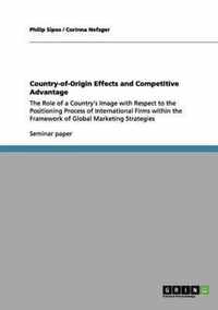 Country-of-Origin Effects and Competitive Advantage