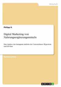 Digital Marketing von Nahrungserganzungsmitteln