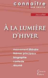 Fiche de lecture A la lumiere d'hiver de Philippe Jaccottet (Analyse litteraire de reference et resume complet)