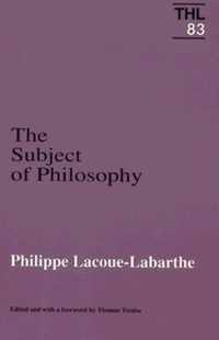 Subject of Philosophy: Volume 83