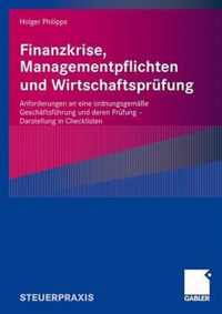 Finanzkrise Managementpflichten und Wirtschaftspruefung