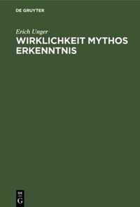 Wirklichkeit Mythos Erkenntnis