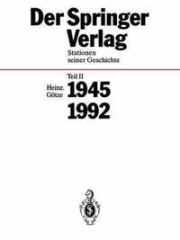 Der Springer-Verlag: Stationen Seiner Geschichte Teil 2