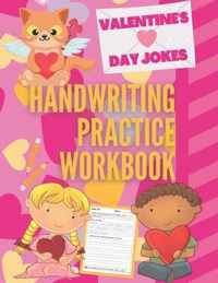 Valentine's Day Jokes Handwriting Practice Workbook