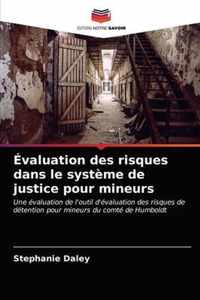 Evaluation des risques dans le systeme de justice pour mineurs