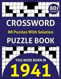 Crossword Puzzle Book: You Were Born In 1941