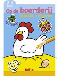 Op De Boerderij (Plakker En Kleuren) + 4 Stickervel