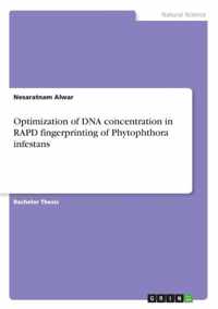 Optimization of DNA concentration in RAPD fingerprinting of Phytophthora infestans